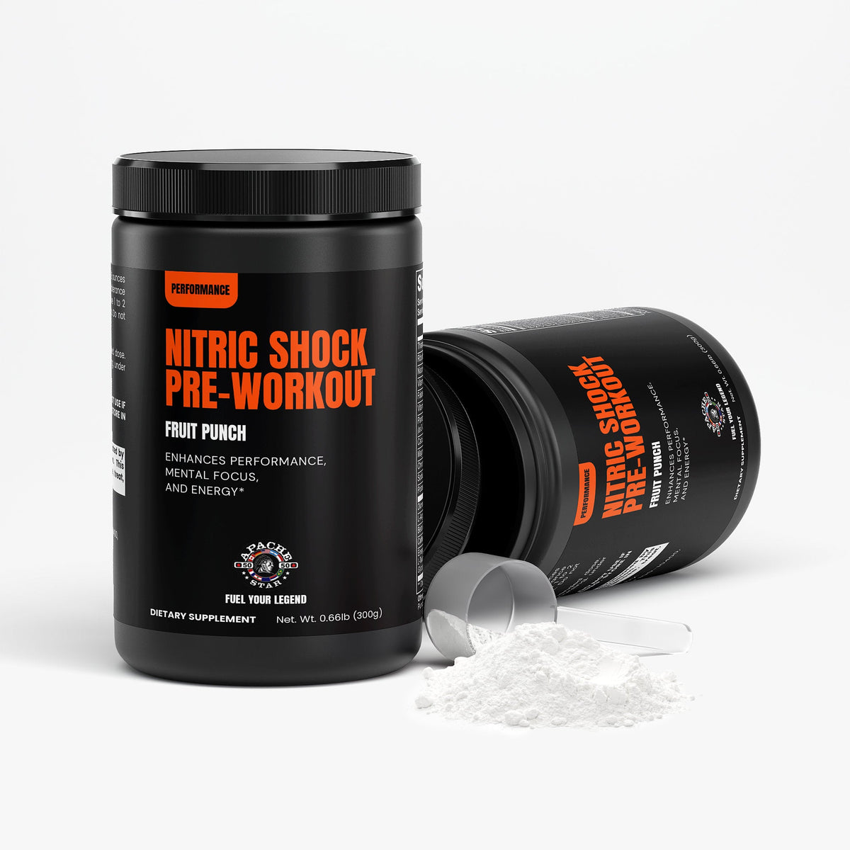 Apache Star Nitric Shock Pre-Workout – Fruit Punch (300g) – alternate view 3