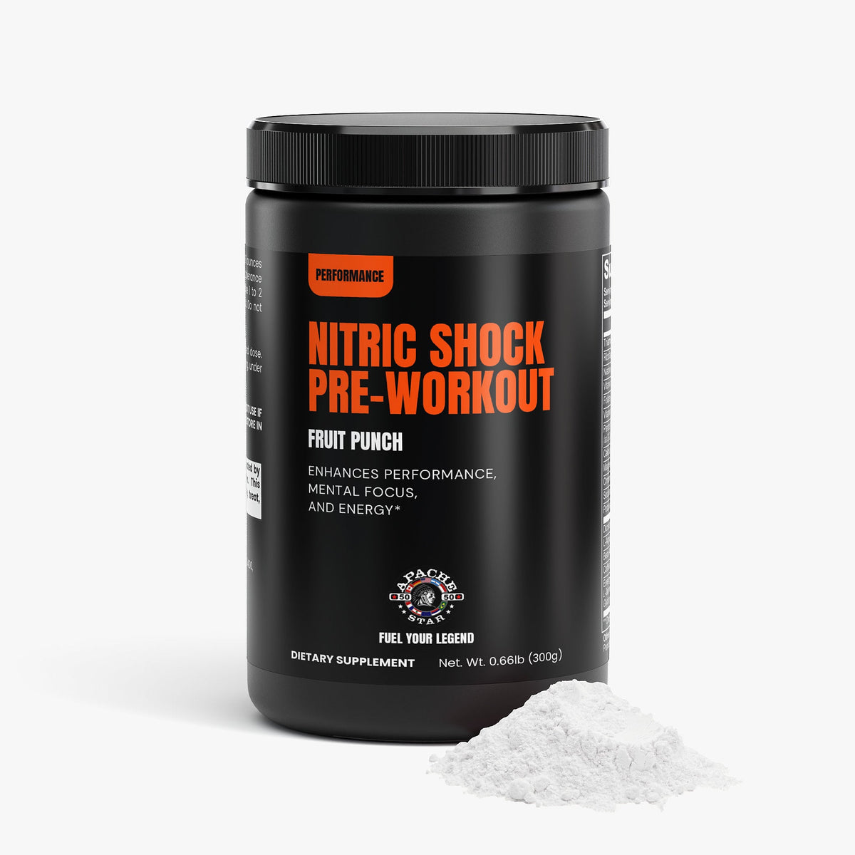 Apache Star Nitric Shock Pre-Workout – Fruit Punch (300g) – alternate view 2