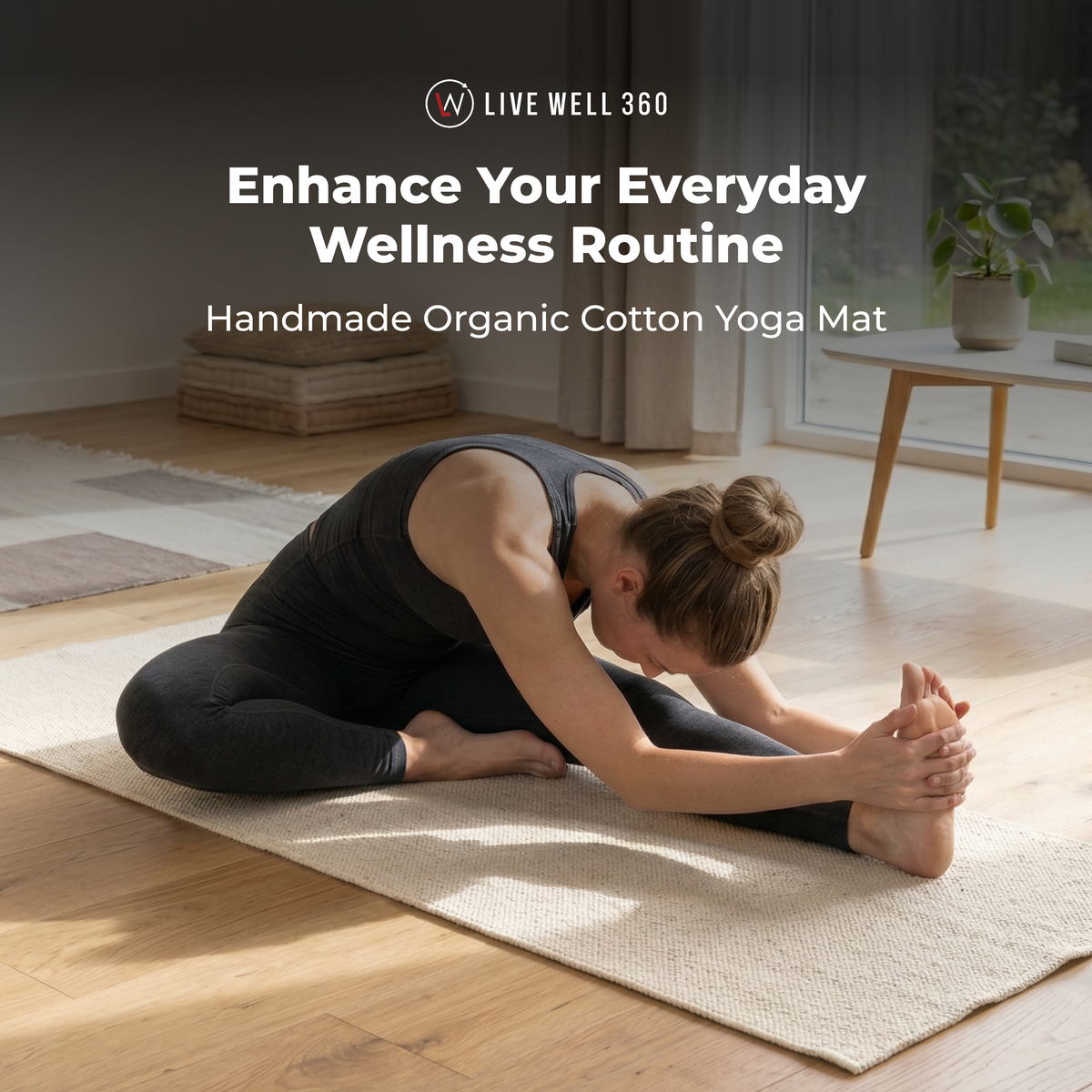 Live Well 360 The Yogi Organic Cotton Yoga Mat – alternate view 19