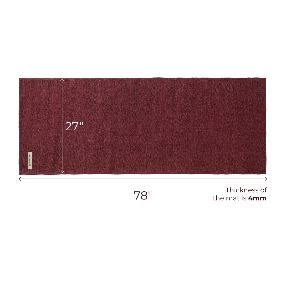 Live Well 360 The Yogi Organic Cotton Yoga Mat – alternate view 8