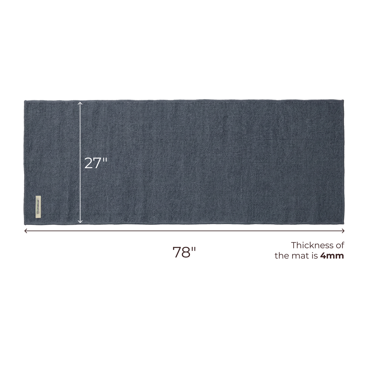 Live Well 360 The Yogi Organic Cotton Yoga Mat – alternate view 12