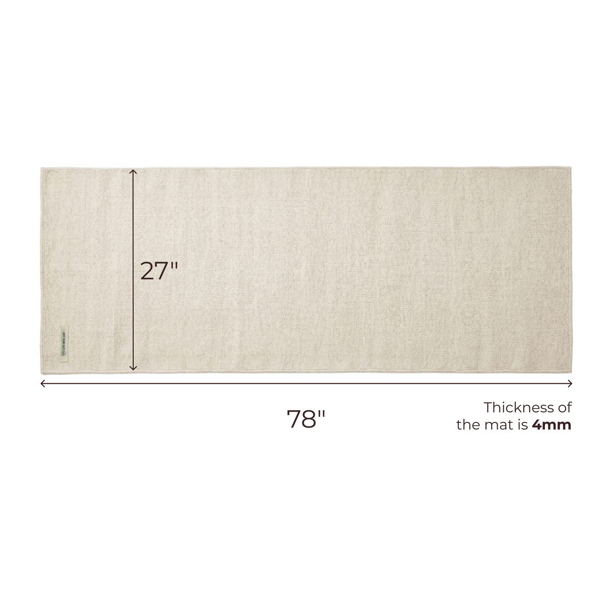 Live Well 360 The Yogi Organic Cotton Yoga Mat – alternate view 4