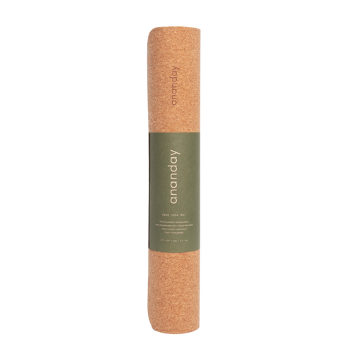 Ananday Cork Yoga Mat – front product view