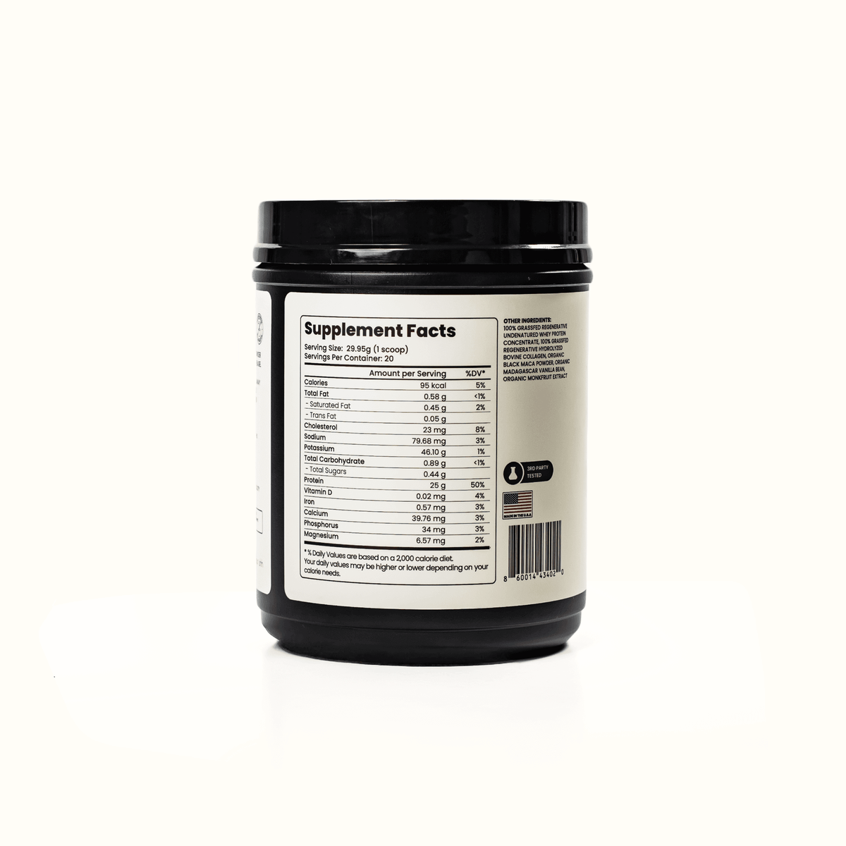 PÜR-ISHH Grass-Fed Whey + Collagen Protein Powder – alternate view 3