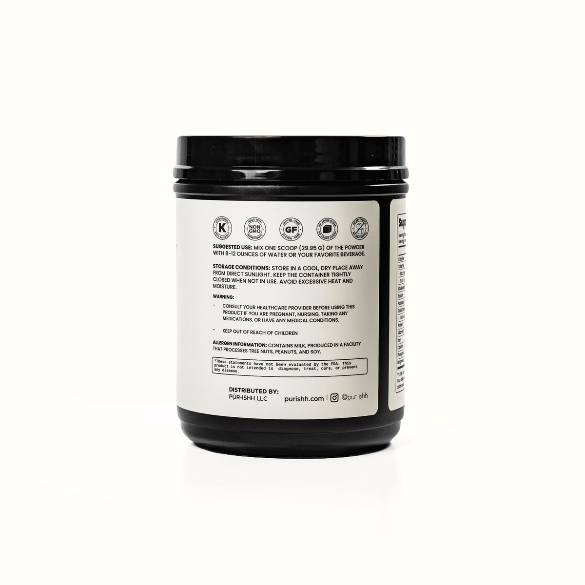PÜR-ISHH Grass-Fed Whey + Collagen Protein Powder – alternate view 4