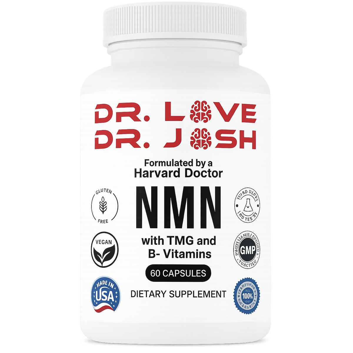 Dr. Love's NMN 1000mg – front product view