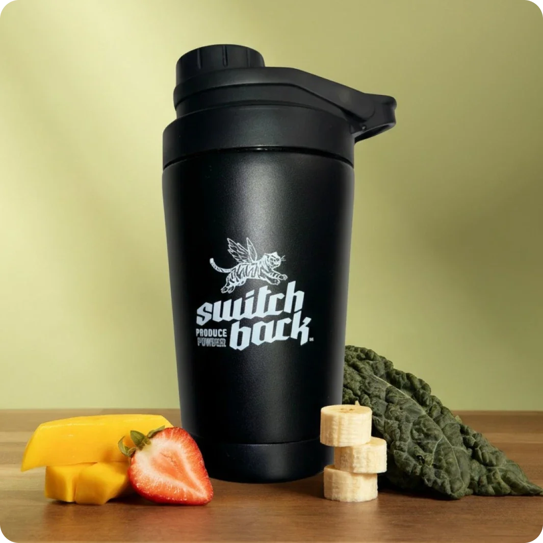 Switchback 16oz Insulated Stainless Steel Shaker – front product view