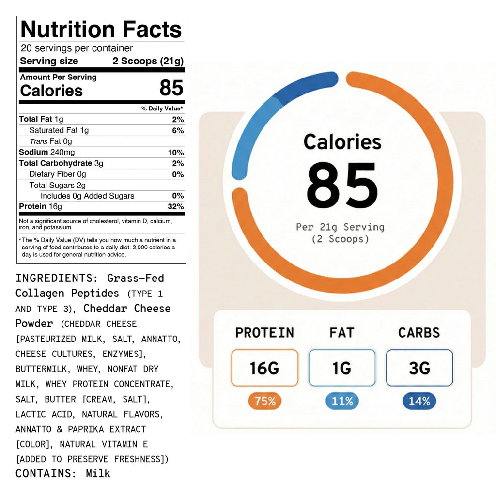 Meal Boosters Cheesy Cheese Collagen Protein – alternate view 5