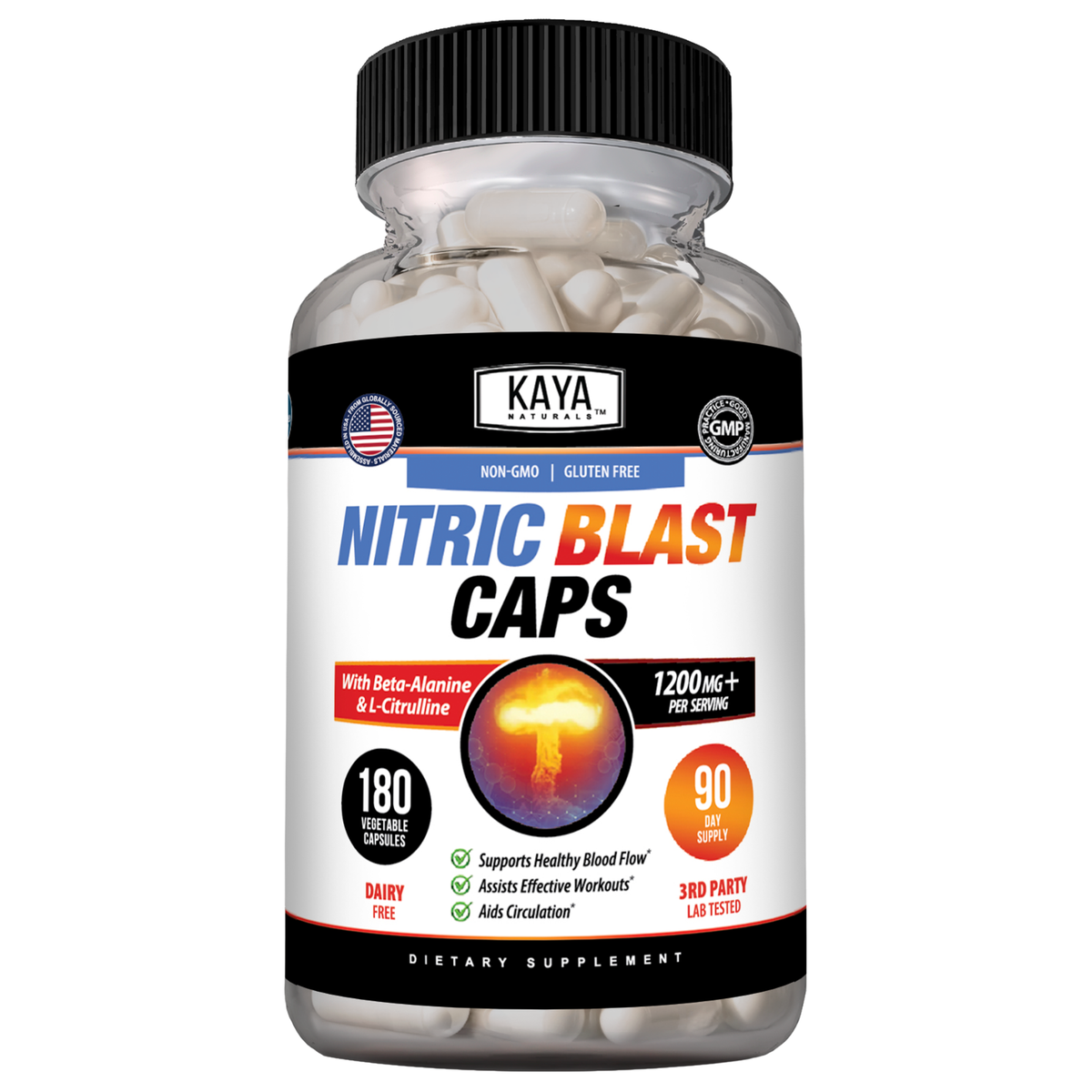 Kaya Naturals Nitric Blast - Pre-workout Capsules – alternate view 10