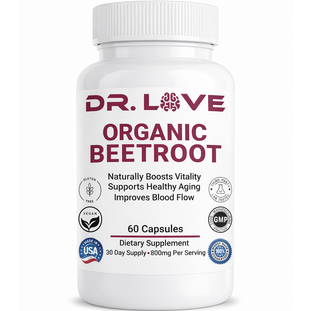 Dr. Love's Organic Beetroot - 1300mg – front product view