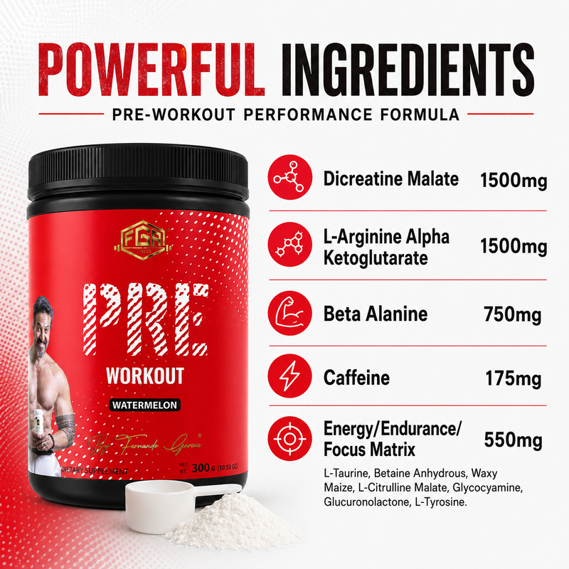 FGA Fitness Pre-Workout – Watermelon – alternate view 4