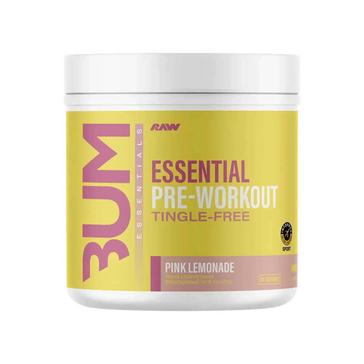 Raw Nutrition CBUM Essential Tingle-Free Pre-Workout – alternate view 3