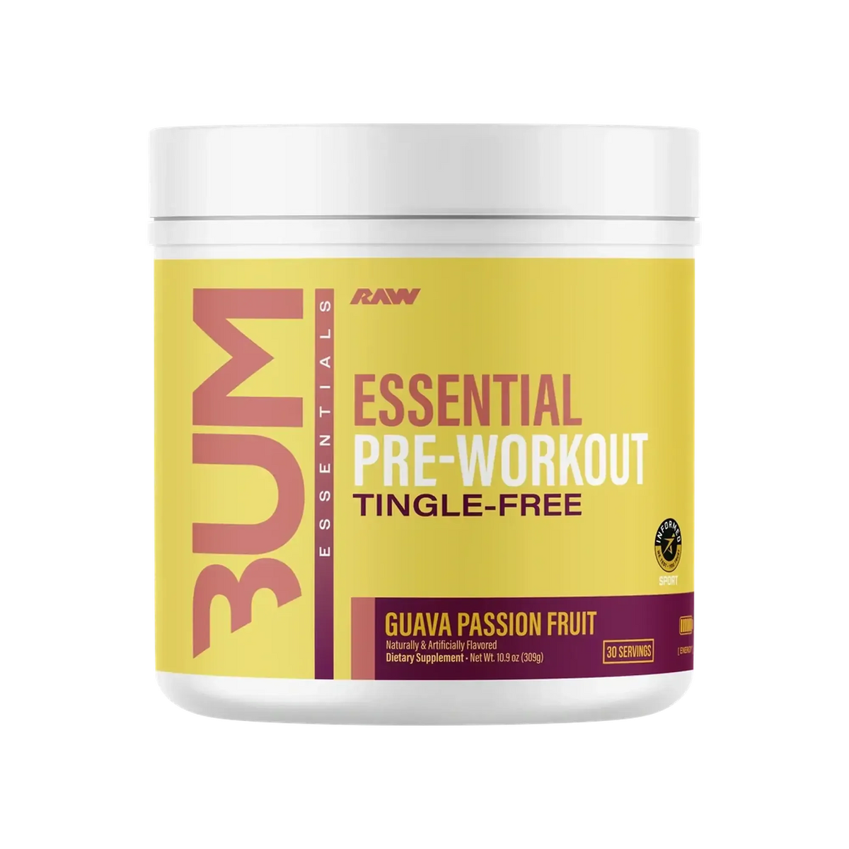 Raw Nutrition CBUM Essential Tingle-Free Pre-Workout – alternate view 4
