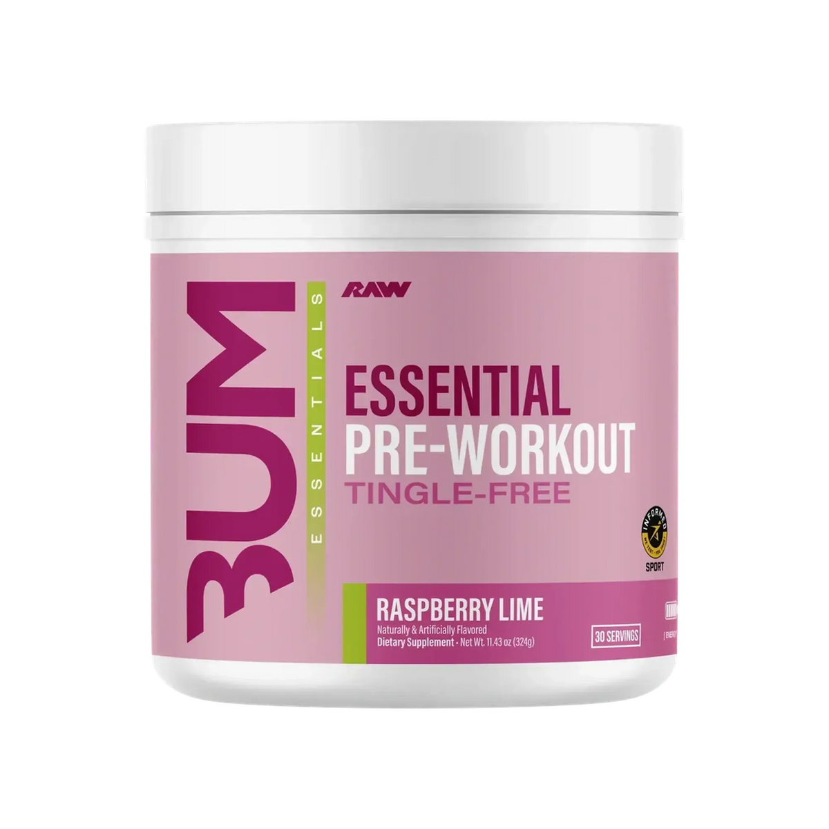 Raw Nutrition CBUM Essential Tingle-Free Pre-Workout – front product view