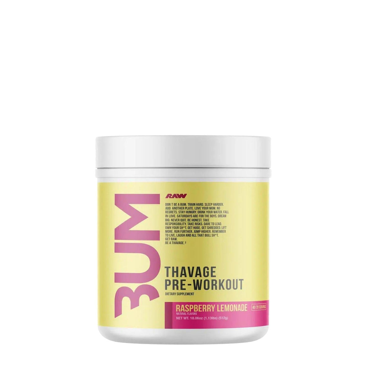 Raw Nutrition CBUM Series Thavage Pre-Workout – alternate view 14