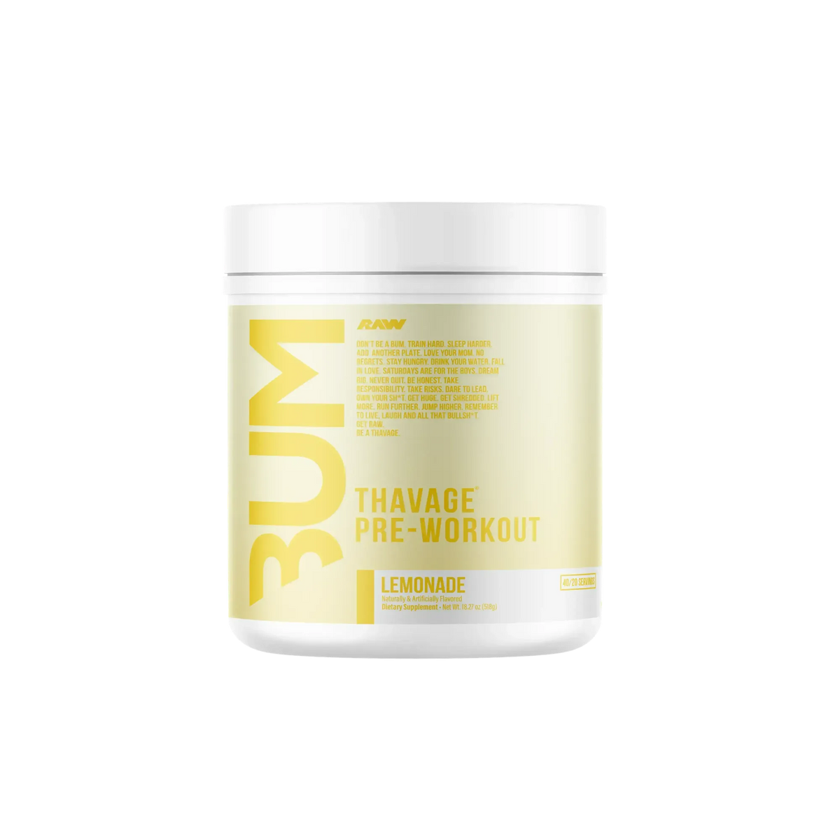 Raw Nutrition CBUM Series Thavage Pre-Workout – alternate view 16
