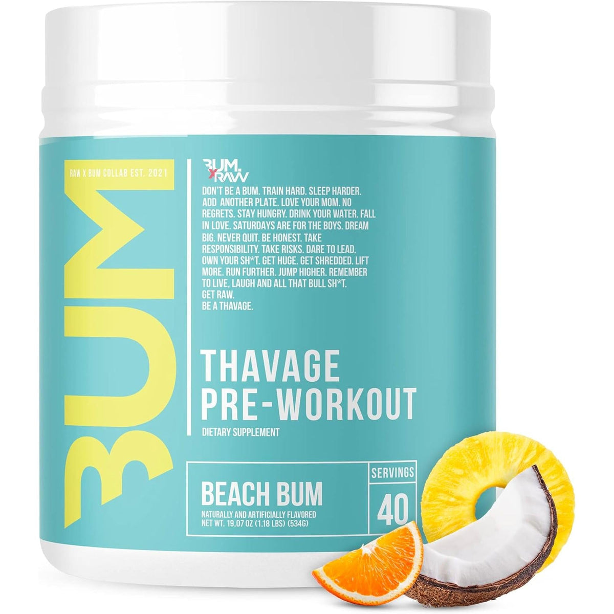 Raw Nutrition CBUM Series Thavage Pre-Workout – alternate view 5