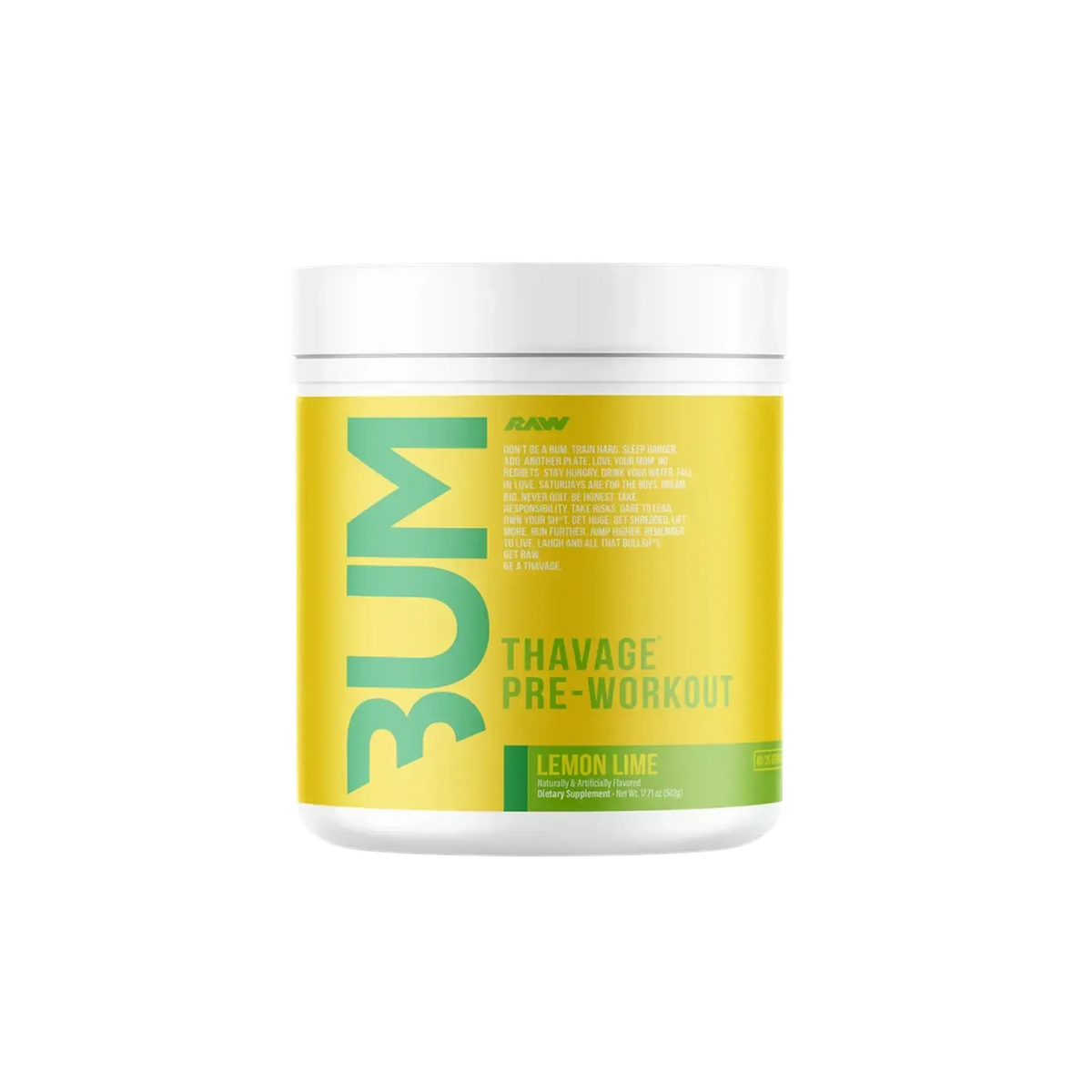 Raw Nutrition CBUM Series Thavage Pre-Workout – front product view