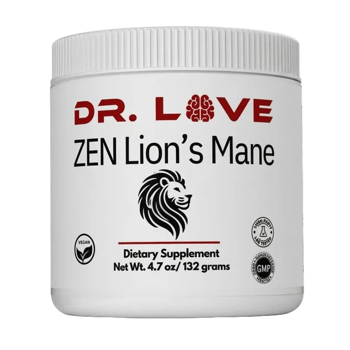 Dr. Love's Zen Lion's Mane (60 Day Jar) – front product view