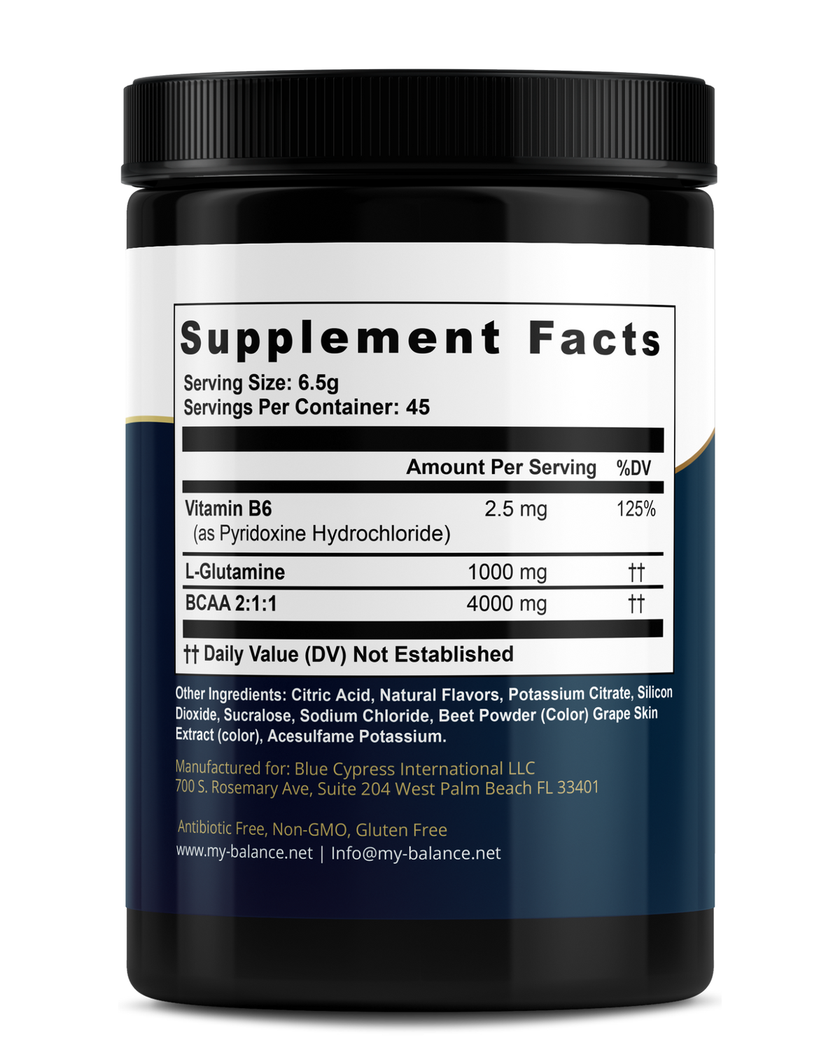My Balance BCAA - Branched Chain Amino Acids | Watermelon Flavor – alternate view 2