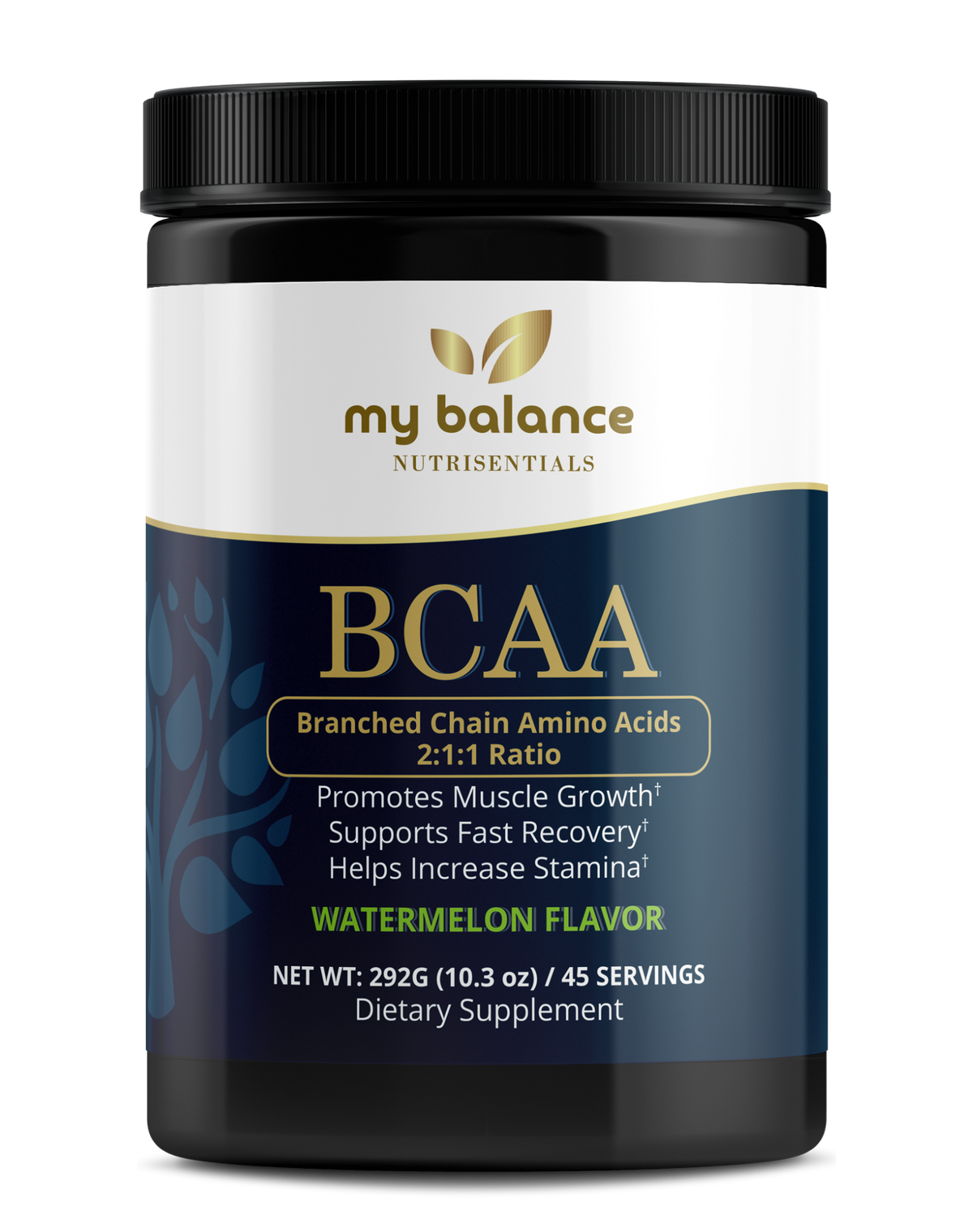 My Balance BCAA - Branched Chain Amino Acids | Watermelon Flavor – front product view