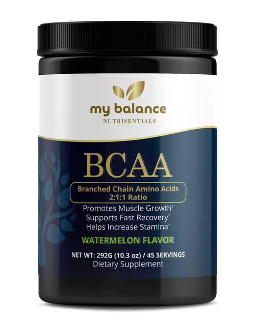 My Balance BCAA - Branched Chain Amino Acids | Watermelon Flavor – front product view