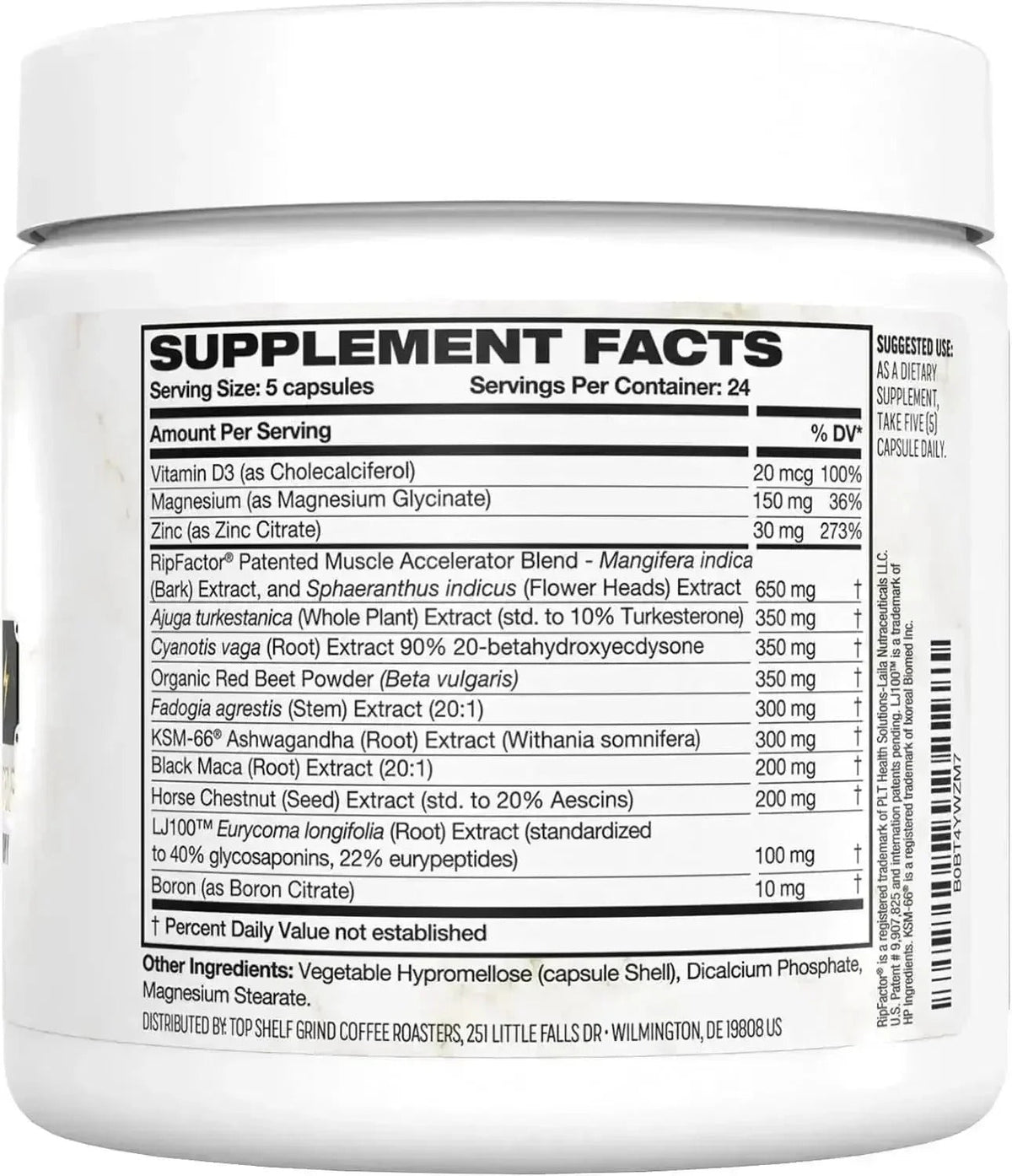 King Maker 13-in-1 Men's Supplement with Tongkat Ali, 120 Capsules – alternate view 3