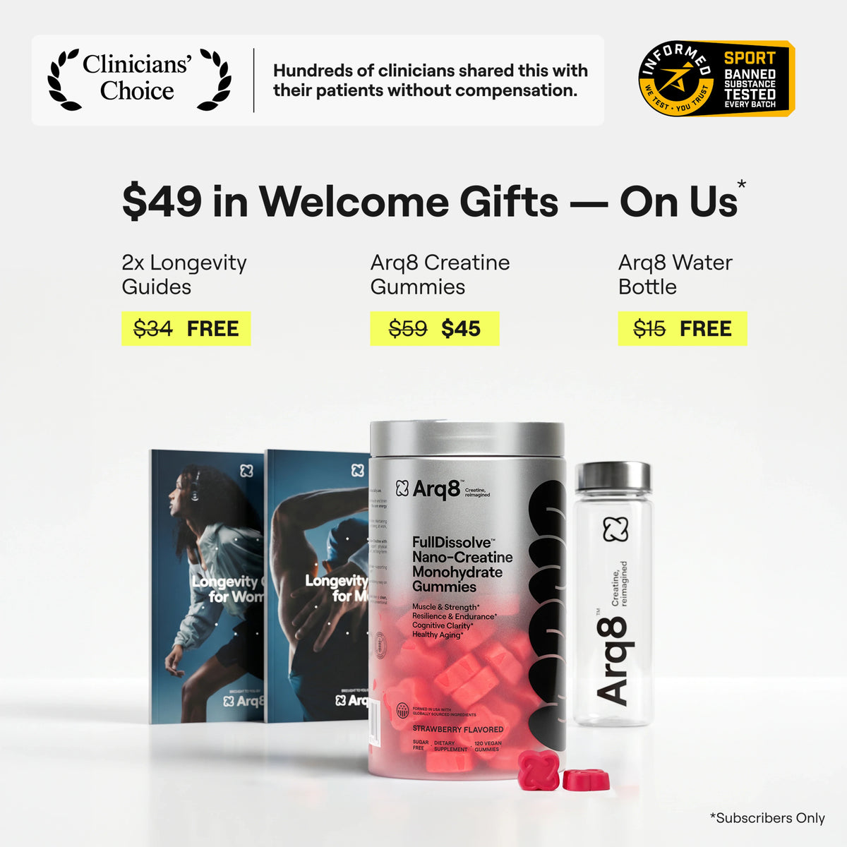 Arq8™ Creatine Monohydrate Gummies – alternate view 2